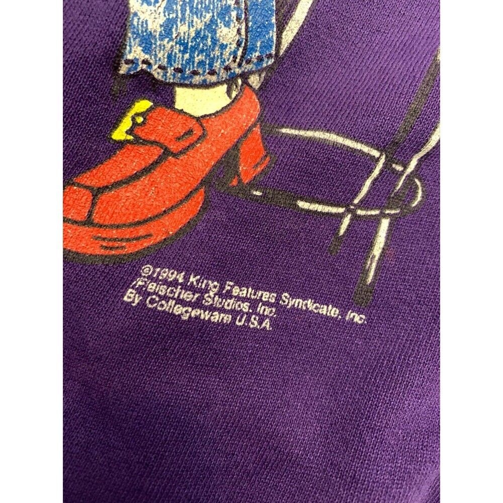 Vintage Betty Boop Sweatshirt Adult XL 1994 Barstool Rosie Graphic Jerzees USA - Picture 3 of 11